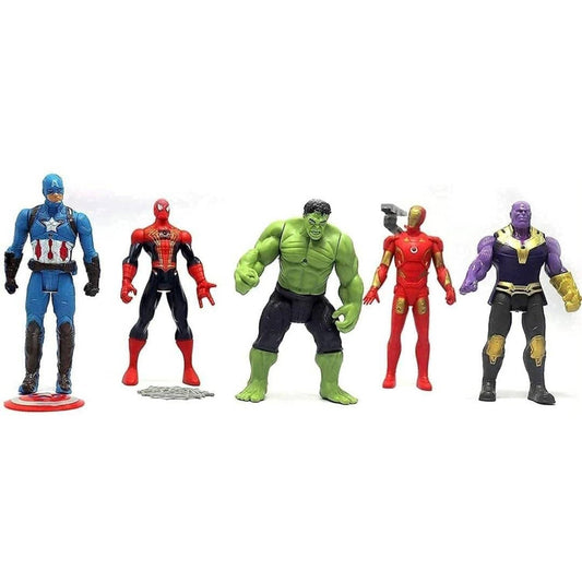 FUNDRIFT Avengers Super Hero Action Figure Toy Set for Kids 4.7"
