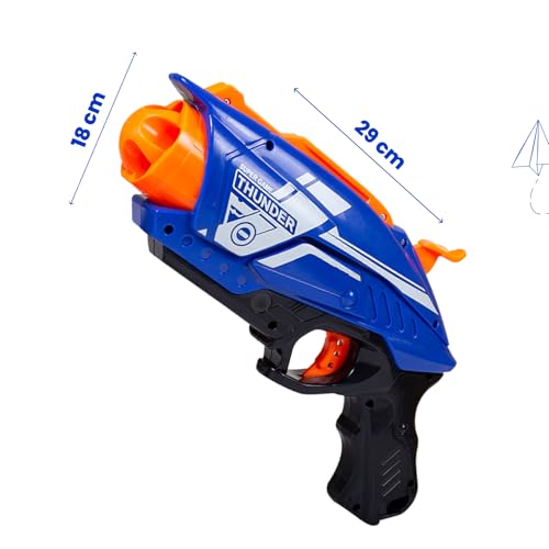 TIPTOP GY7063 Non Battery Blaze Storm Toy Gun with 10 Foam Bullets & 10 Suction Dart Bullets for Kids | Fun Target Shooting Blaster Gun Toy