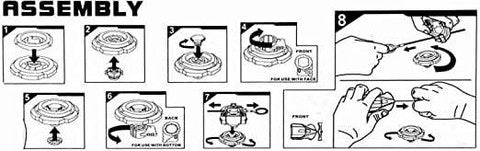 Caught Trendy 4D System Metal Fusion Spinning Beyblade Battle Set for Kids