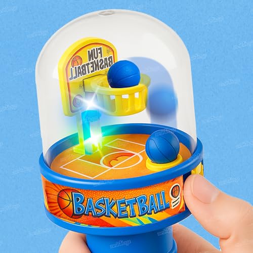 TIPTOP Mini Finger Basketball Shooting Game Toy for Kids | Handheld Mini Basketball Game | Indoor Games Toy for Boys & Girls | Toy Birthday Gift for Kids - Random colour