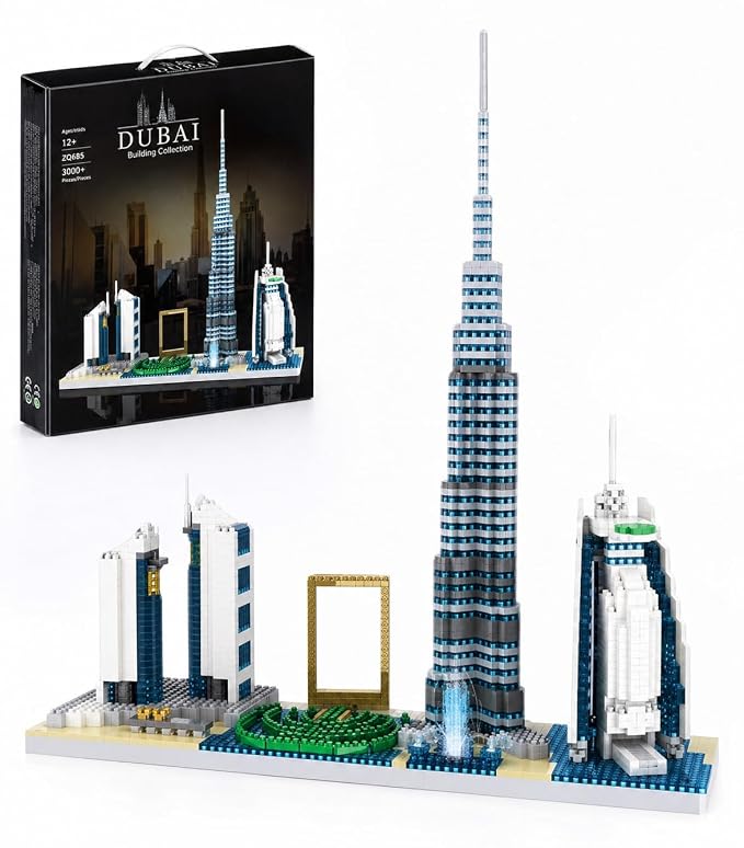 Carryze DBX-EV-001 Dubai Skyline Burj Khalifa Building Set Toy