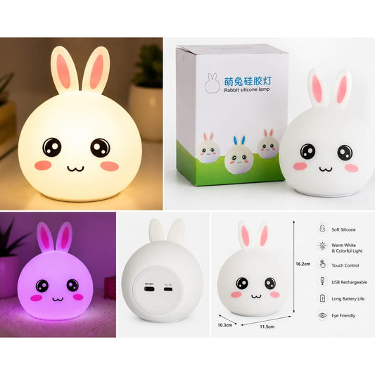 Visionary Enterprise GT-2001 Rabbit Silicone LED Night Lamp Toy