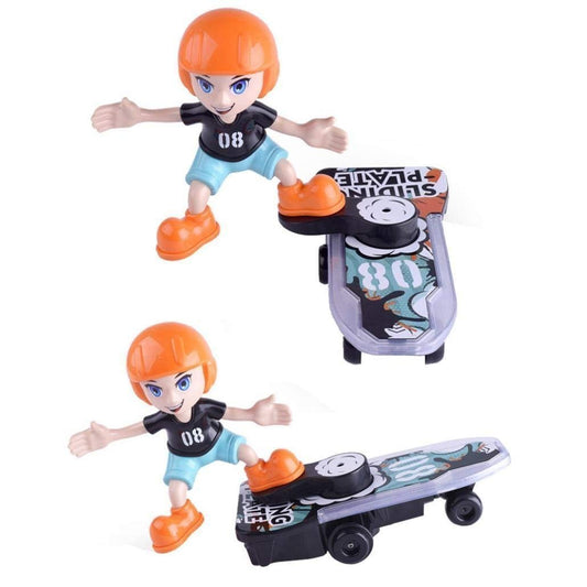 FunBlast Sliding Plate Stunt Scooter Skateboard Light Music Toy