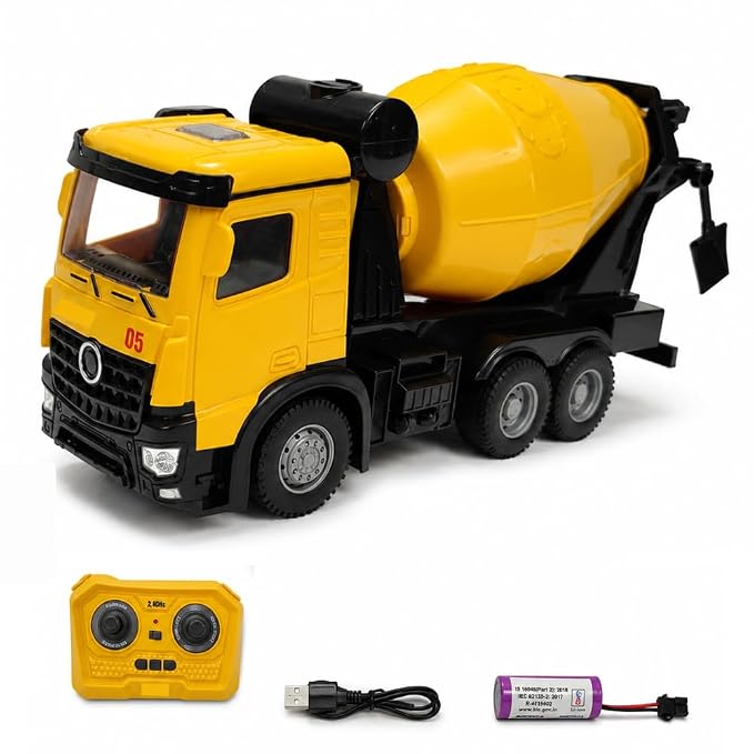 TY008 Remote Control Cement Mixer Construction Vehicle Toy