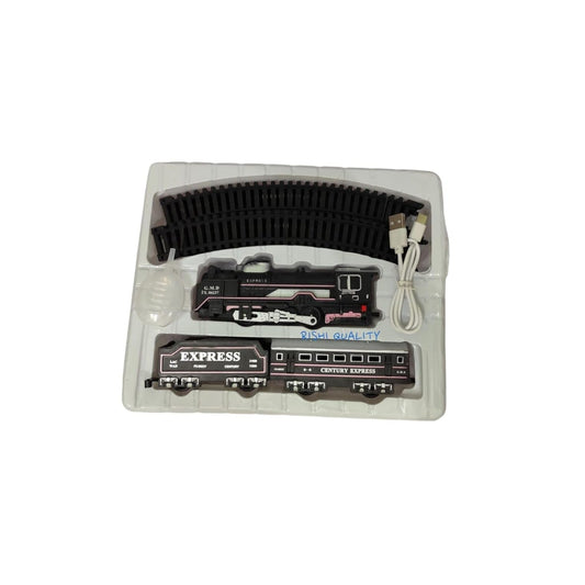 Rishi Quality Bump and Go Musical Smoke Toy Train with Lights