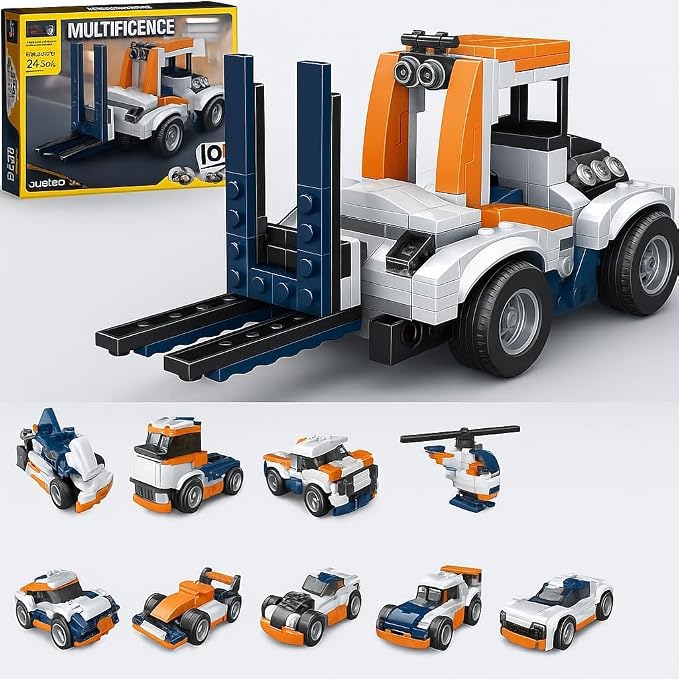 Onecado 5434 10-in-1 Engineering Vehicles Building Blocks Toy