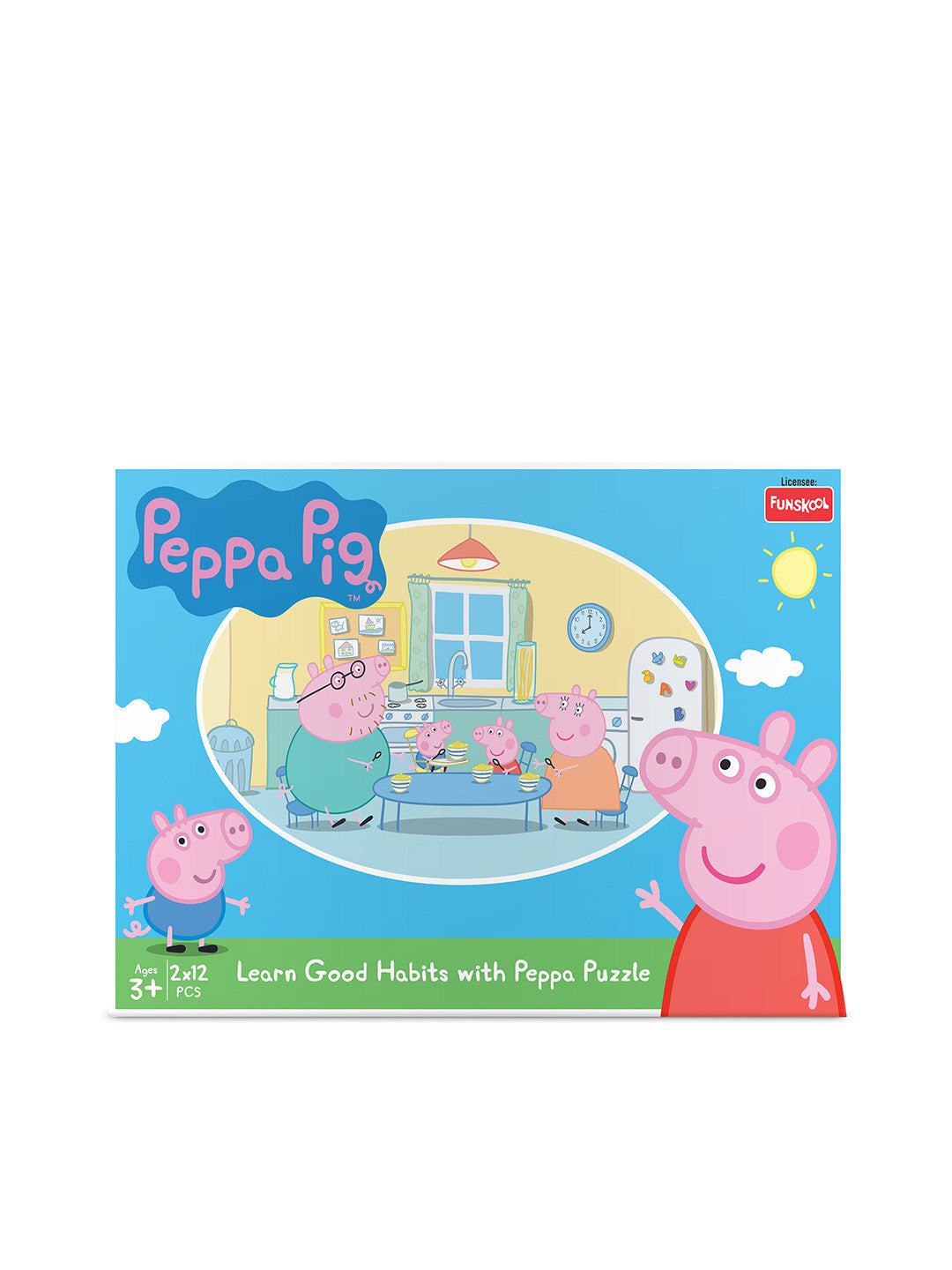 Funskool Peppa Pig Learn Good Habits Jigsaw Puzzle for Kids