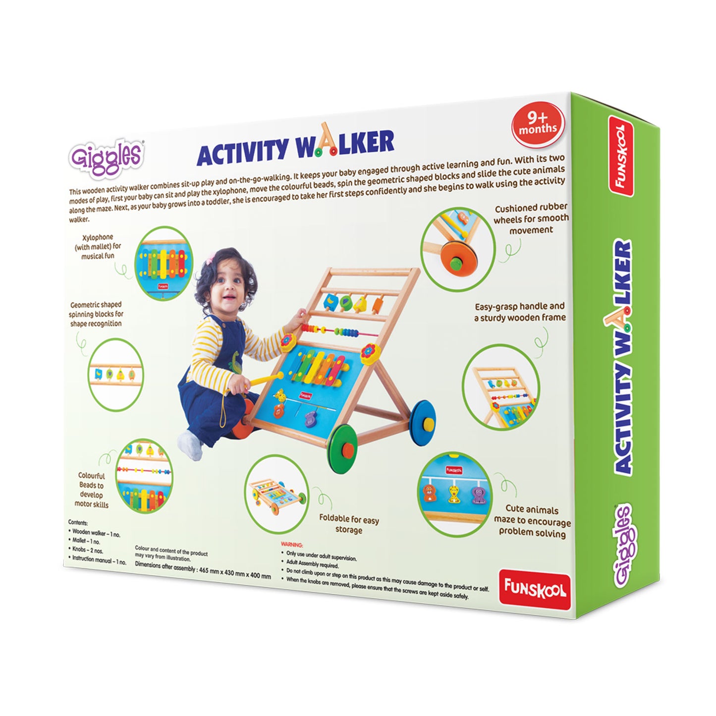 Funskool Multi-Activity Baby Walker with Engaging Sounds & Lights for Early Development
