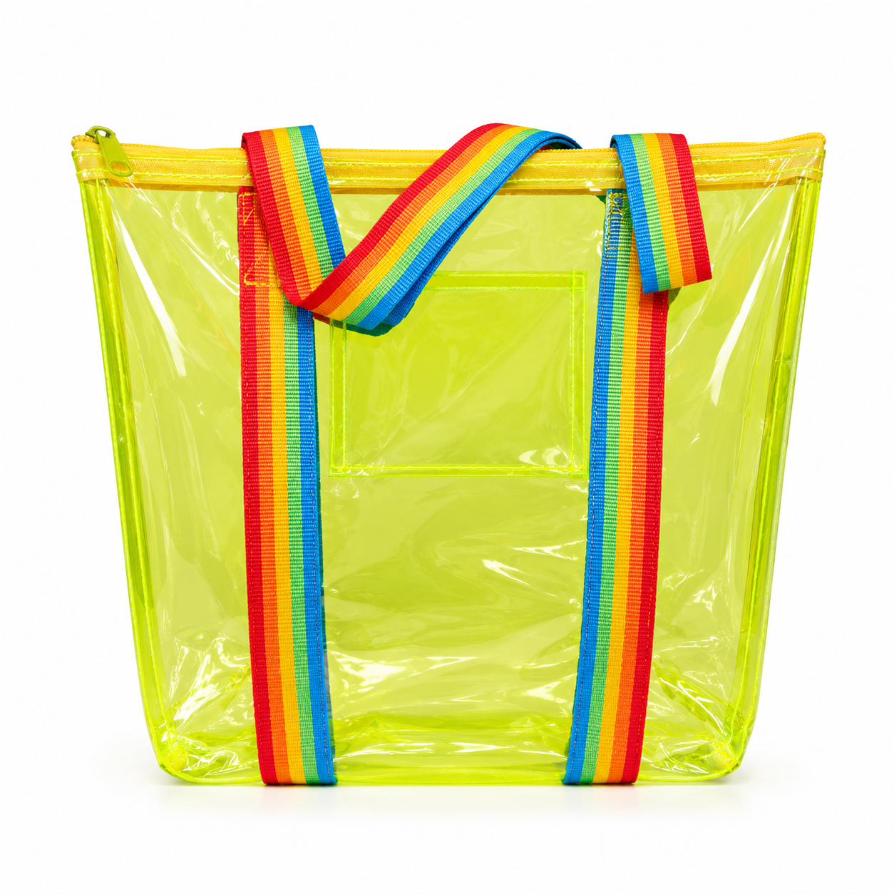 Transparent Neon Jelly Tote Bag | Waterproof PVC Beach Bag