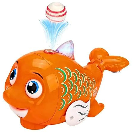 Cute Fish Blow The Ball Musical Toy