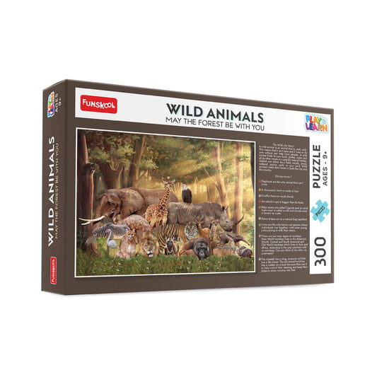 Funskool Wild Animals Jigsaw | Puzzle Pieces Detail