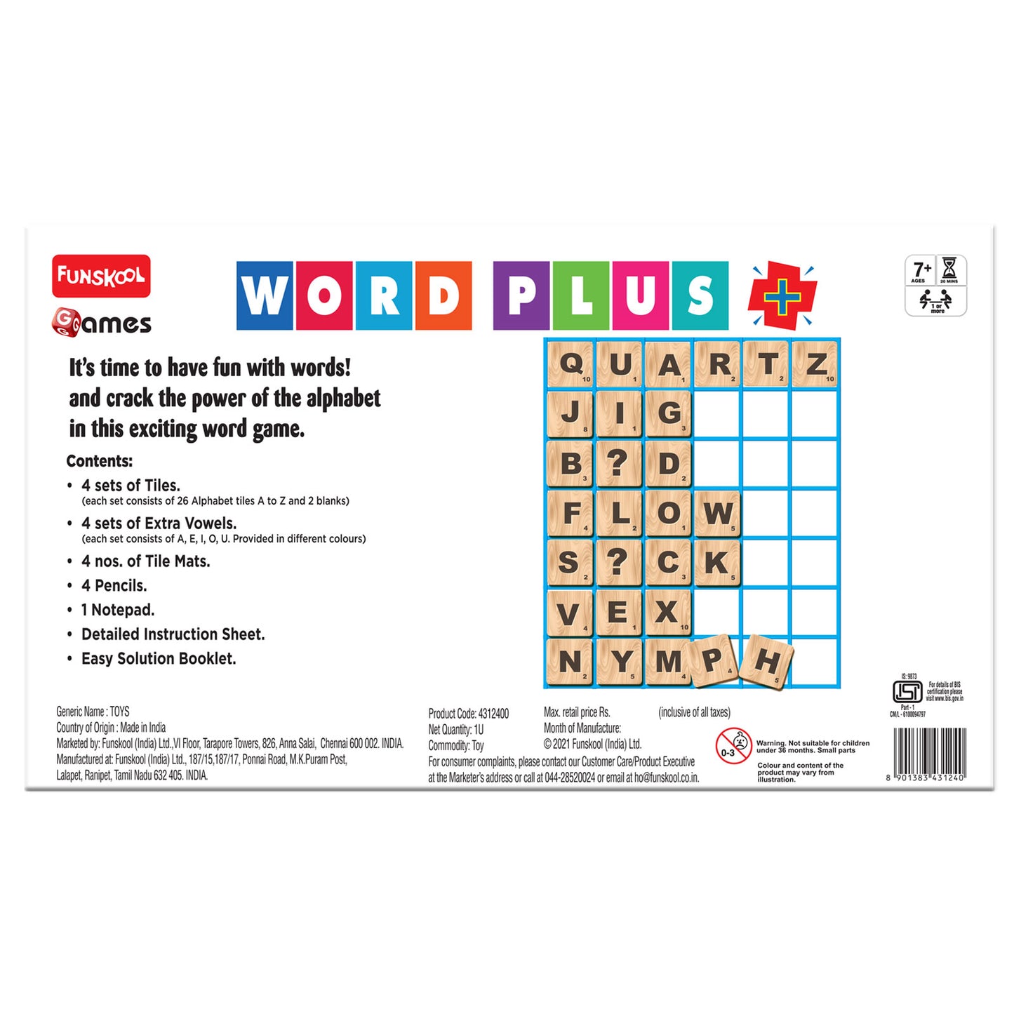 Funskool Word Plus Game | Game in Play