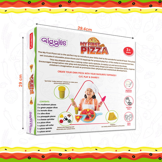 Giggles Kitchen Pizza Playset | Pieces Detail