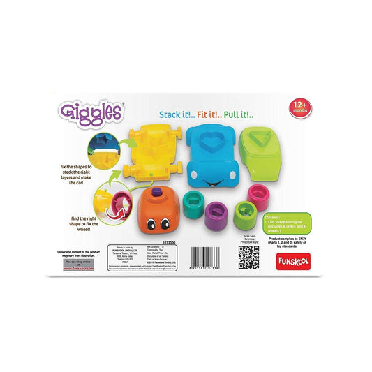 Giggles Stacking Car Toy Set | Cars Detail
