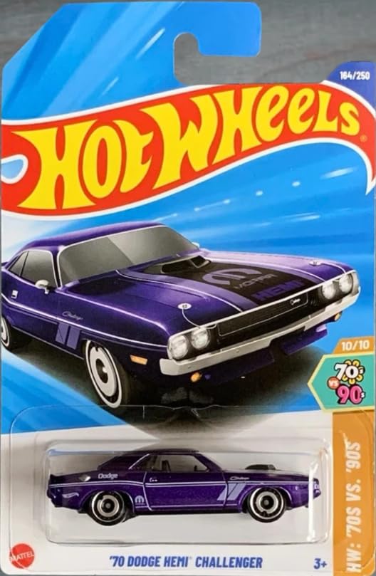 Hot Wheels '70 Dodge Hemi Challenger Purple 1:64 Diecast Car