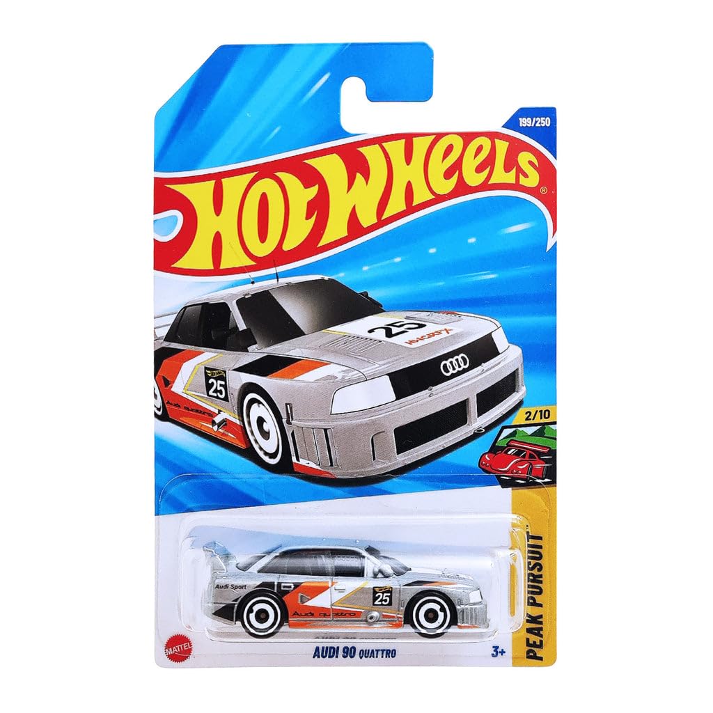 Hot Wheels Audi 90 Quattro Peak Pursuit | Die-Cast Car Grey