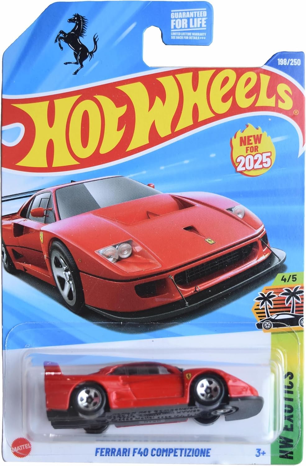 Hot Wheels Ferrari F40 Competizione HW Exotics Die-Cast Car Red