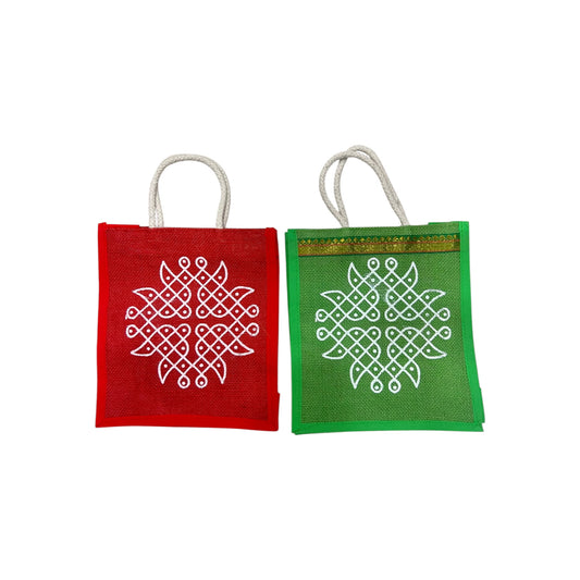 Jute Gift Bags with Zip Closure & Eco-Friendly Carry Bags for Return Gifts (Big)