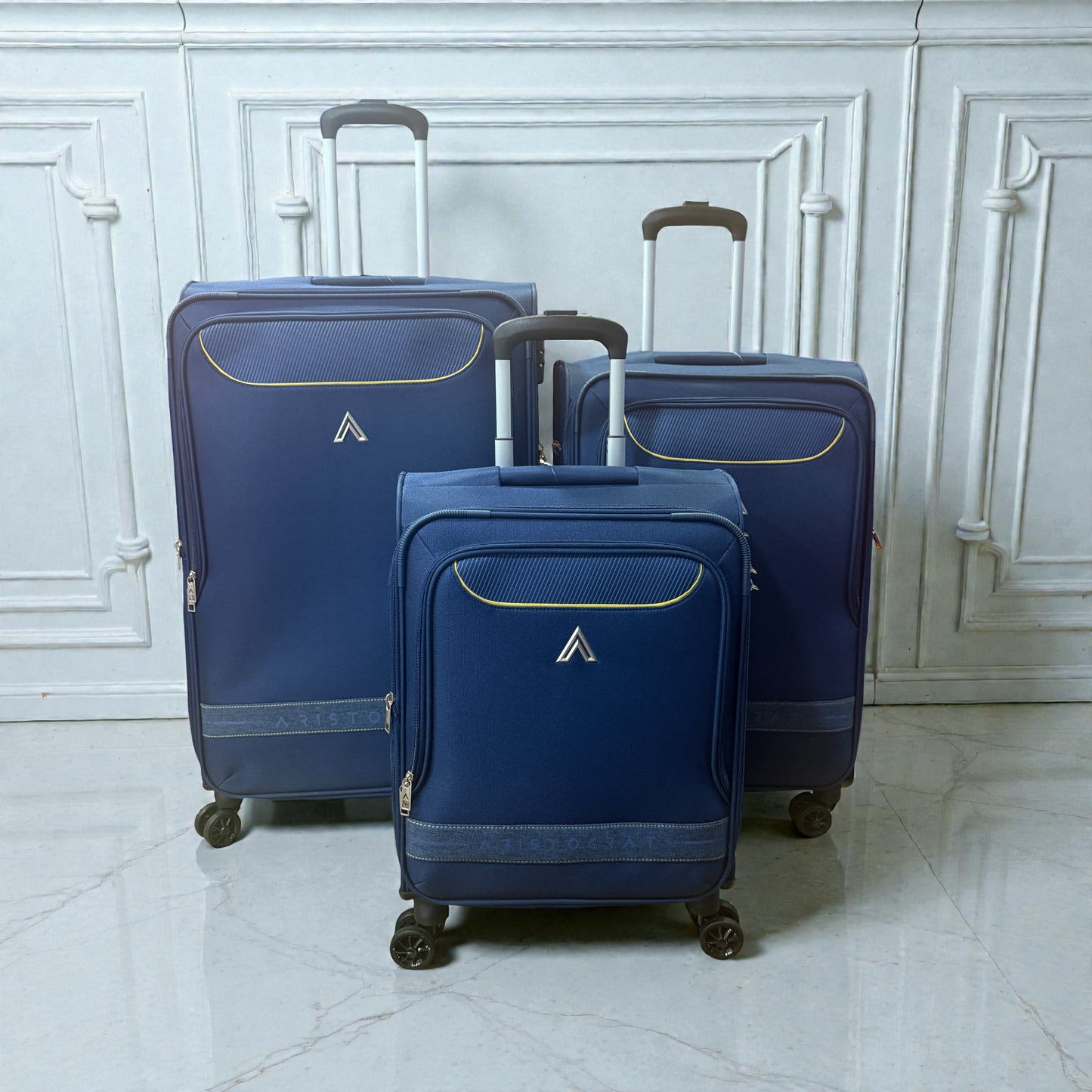 Aristocrat FORTIS STR EXP Hardside Spinner Luggage Strolley with Anti-Theft Zips