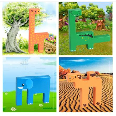 TIPTOP 3D Animal Puzzle Cube | Detail View
