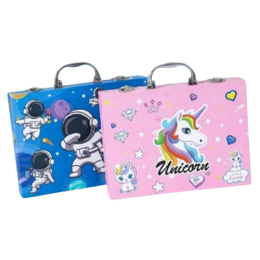 67-Piece Art Set | Unicorn Theme Detail