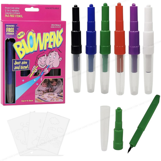 Blow Pens Art Set | Stencil Detail
