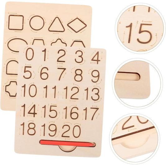 TIPTOP Double-Sided Tracing Board | Numbers Side Detail
