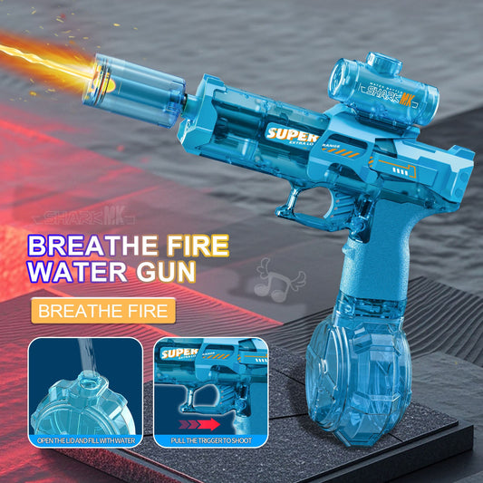 TIPTOP Fire Light Electric Water Gun – Kids Pulse Spray Toy