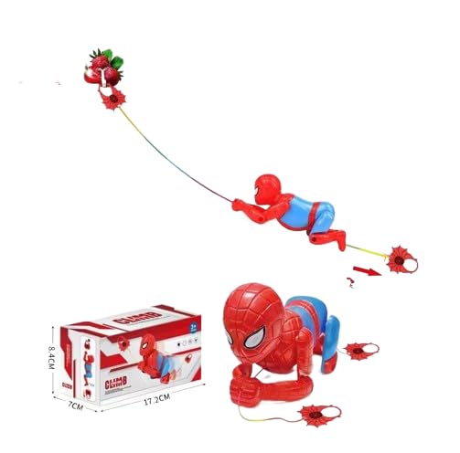 TIPTOP Interactive Spider-Man Climbing Rope Toy Action Figure for Kids