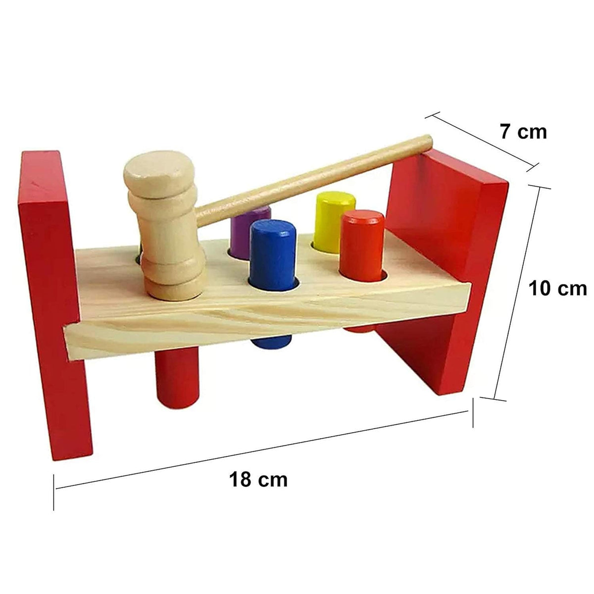 TIPTOP Pounding Bench Toy | Size Reference