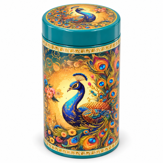 6inch Designer Air tight Container Tin - Random Design 1 pcs