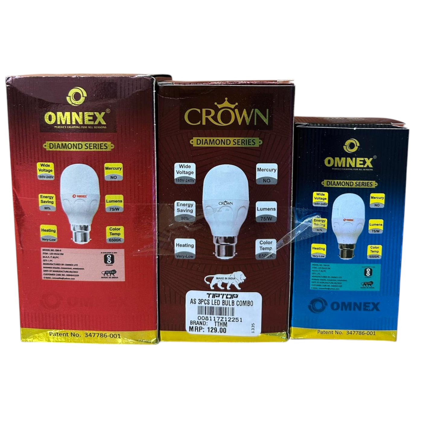 LED Bulb 3 pc set - 5watts,7watts,9watts