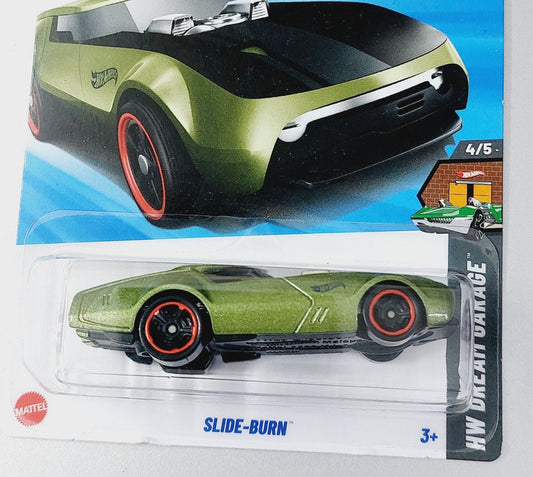Hot Wheels Slide Burn HW Dream Garage Die-Cast Green Car