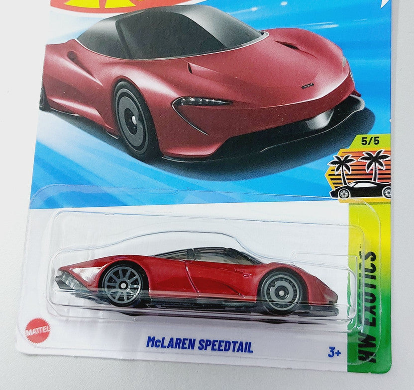 Hot Wheels McLaren Speedtail Red Die-Cast Toy Car HW Exotics Series
