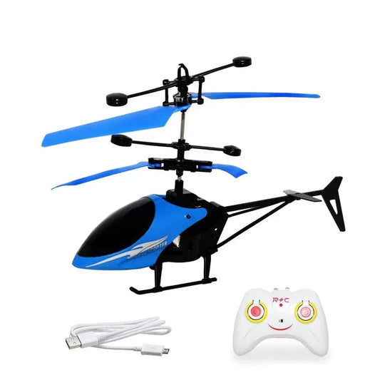 TIPTOP RC Helicopter with Hand Gravity Sensor, Flying Remote Control Helicopter Toy, Charging Helicopter with 3D Light & Safety Sensor for Kids ( random colour )