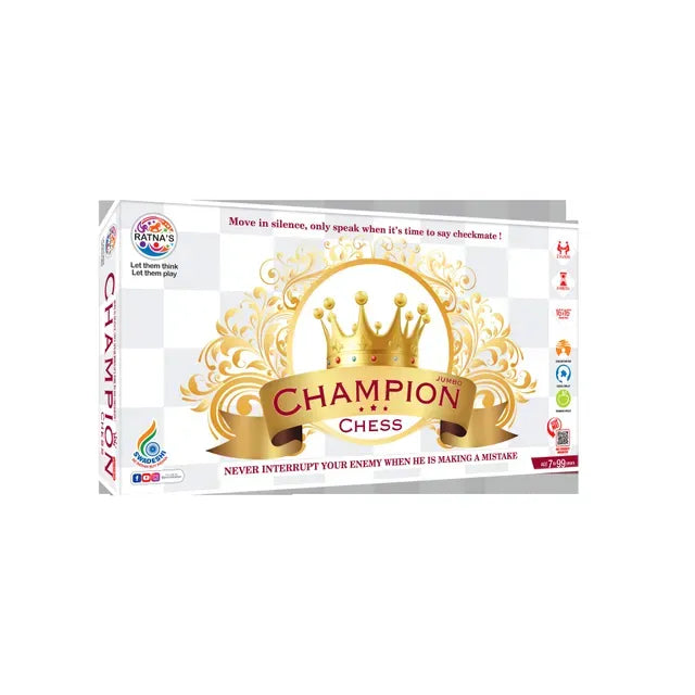 Ratna's Jumbo Champion Chess Board Game for Kids 7+ Years