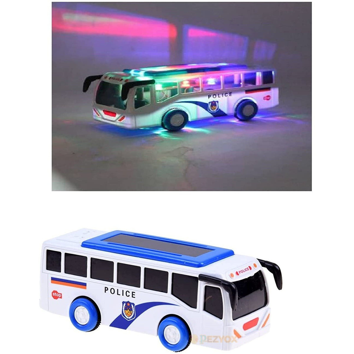 Police Bus toy with Siren and Light