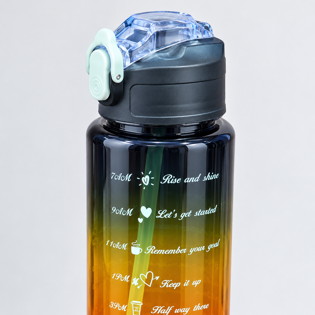 Motivational Water Bottle 900 ML | BPA-Free with Leak-Proof
