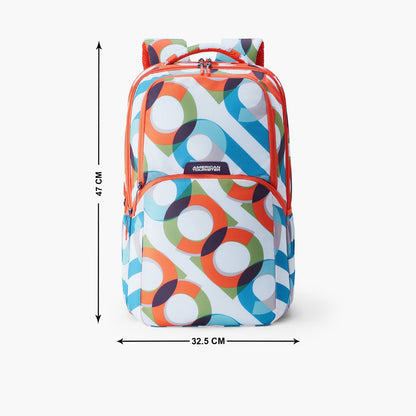 AMERICAN TOURISTER Quad 4.0 Printed Casual Backpack With 1 Year Warranty