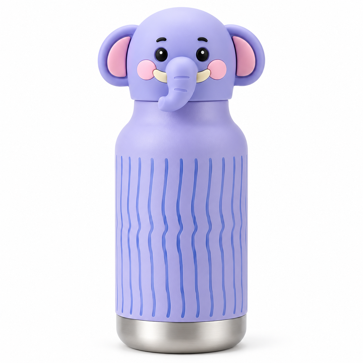 Kids Insulated Hot & Cold Water Bottle – 280 ml | Animal Silicon lids