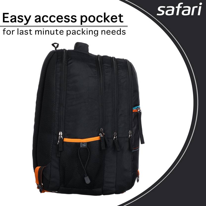 Safari Large 43 L Backpack mega10  (Black) With 1 Year Warranty