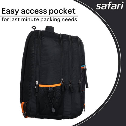 Safari Large 43 L Backpack mega10  (Black) With 1 Year Warranty