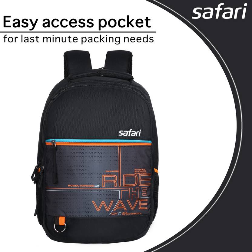Safari Large 43 L Backpack mega10  (Black) With 1 Year Warranty