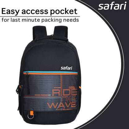 Safari Large 43 L Backpack mega10  (Black) With 1 Year Warranty