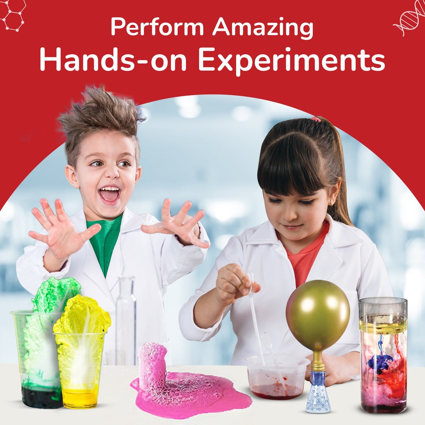 Engaging First Science Kit for Kids 6-14: Fun DIY Experiments & Learning