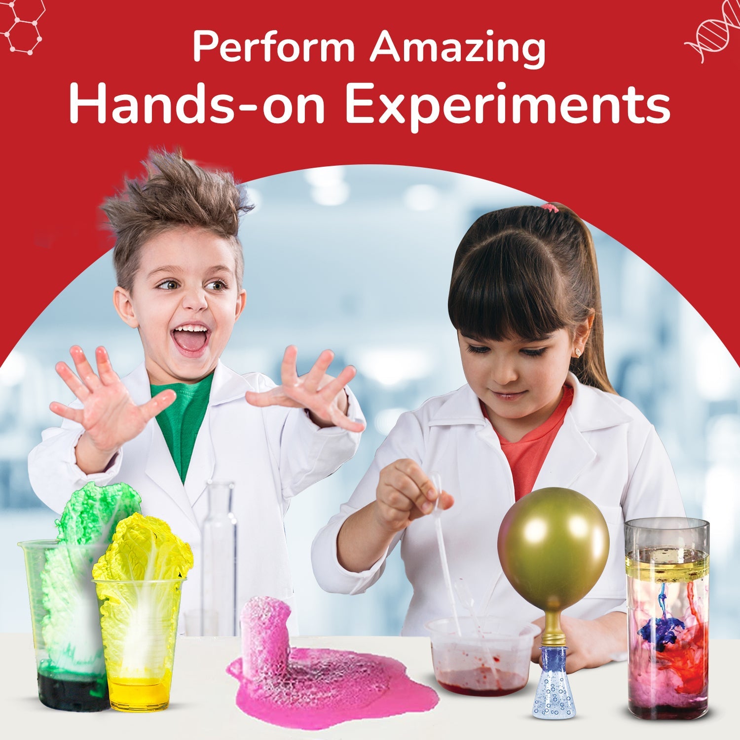 Engaging First Science Kit for Kids 6-14: Fun DIY Experiments & Learning