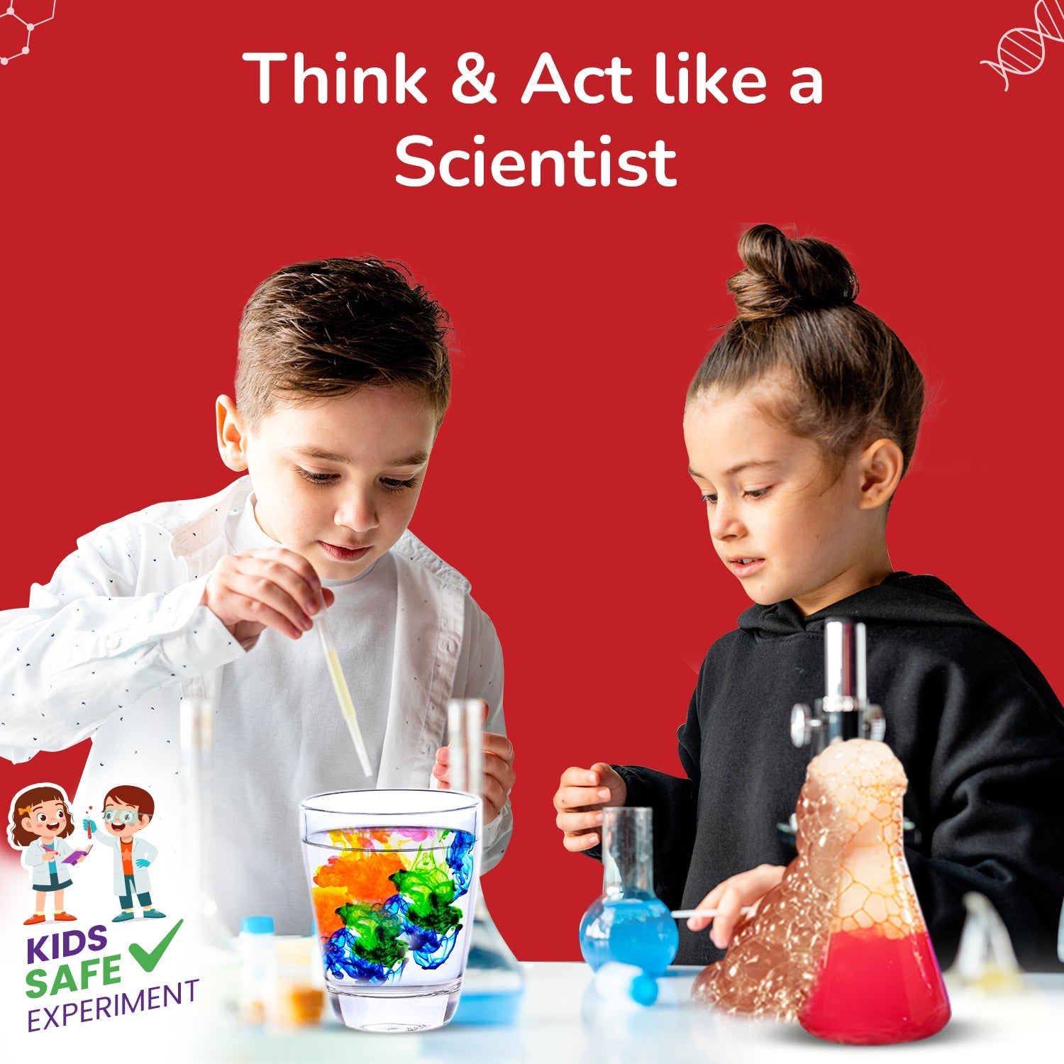 Engaging First Science Kit for Kids 6-14: Fun DIY Experiments & Learning
