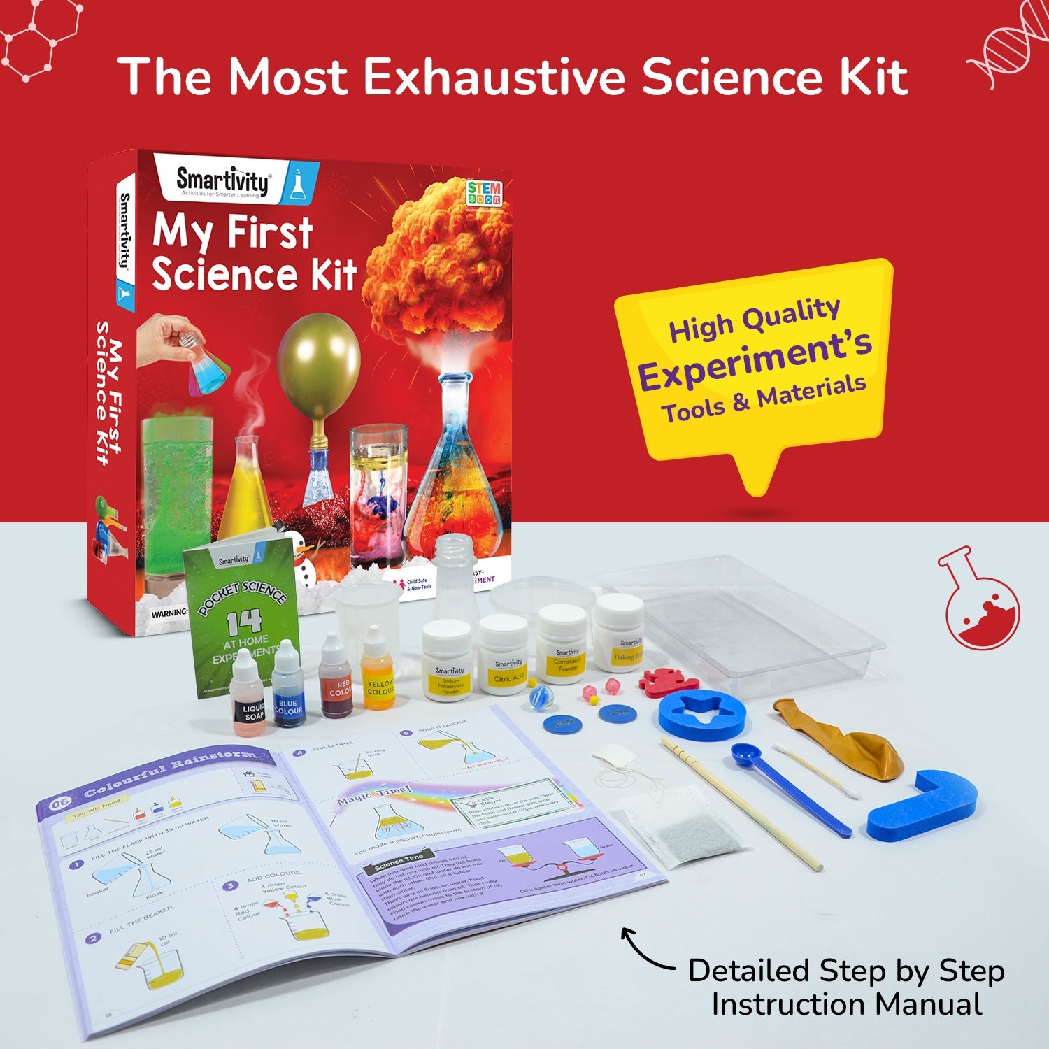 Engaging First Science Kit for Kids 6-14: Fun DIY Experiments & Learning