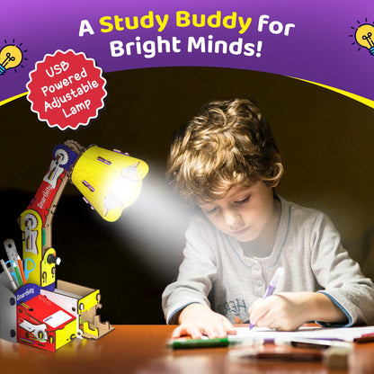 DIY STEM Educational Table Lamp Building Kit for Kids 8-14 Years with Organizer