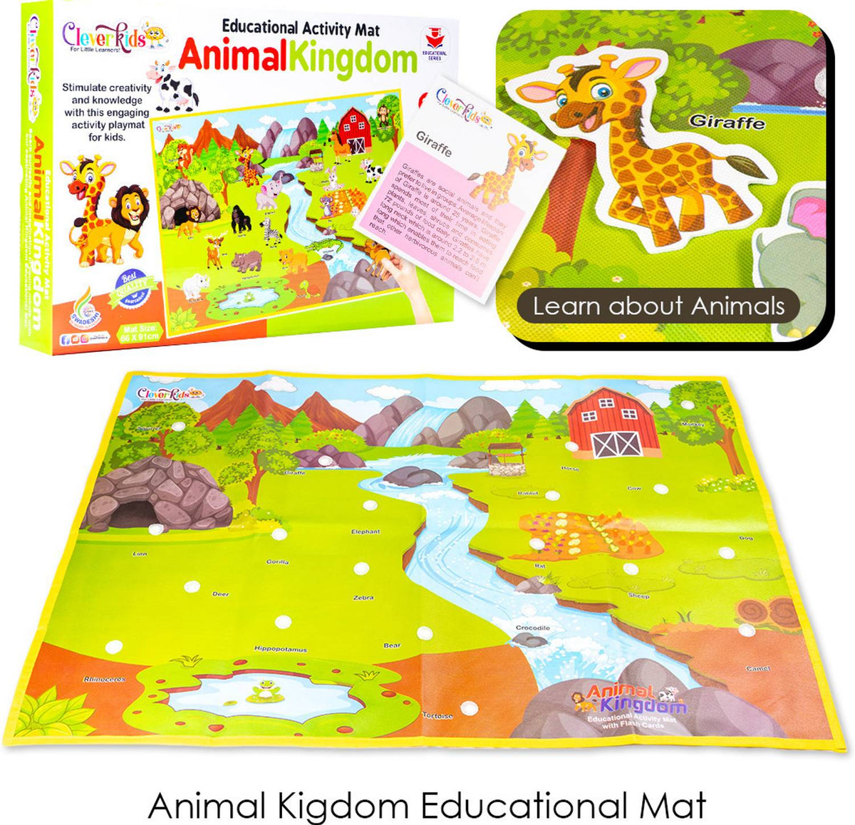 Ratnas Animal Kingdom Educational Activity Mat